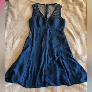 BCBG Navy Blue Lace Dress